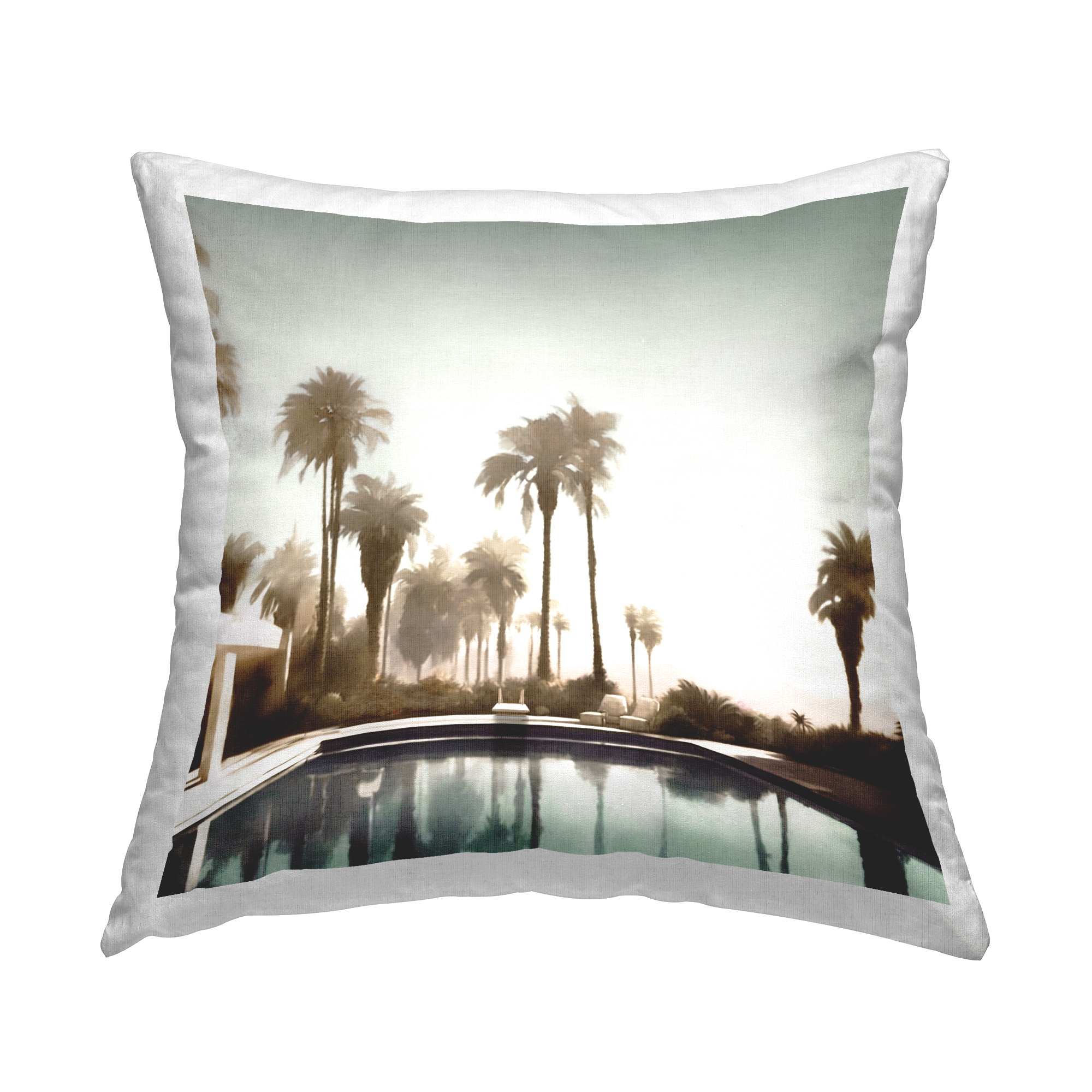 Stupell Industries Tropical Cruise Antique Car Decorative Printed Throw Pillow Design by Noah Bay.