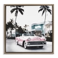 thumbnail image 1 of Stupell Industries Tropical Cruise Antique Car Transportation Painting Brown Floater Framed Canvas Art Print Wall Art, 25 x 25, 1 of 10