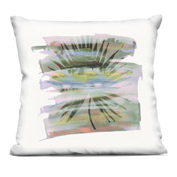Stupell Industries Tropical Dream Pastel Palm Decorative Printed Throw Pillow design by Susan Jill, 18 x 7 x 18