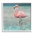 thumbnail image 1 of Stupell Industries Tropical Flamingo Standing Collage Graphic Art White Framed Art Print Wall Art, Design by Nan, 1 of 8