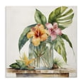thumbnail image 1 of Stupell Industries Tropical Floral Vase Plants & Flowers Painting Wrapped Canvas Art Print Wall Art, 30 x 30, 1 of 8