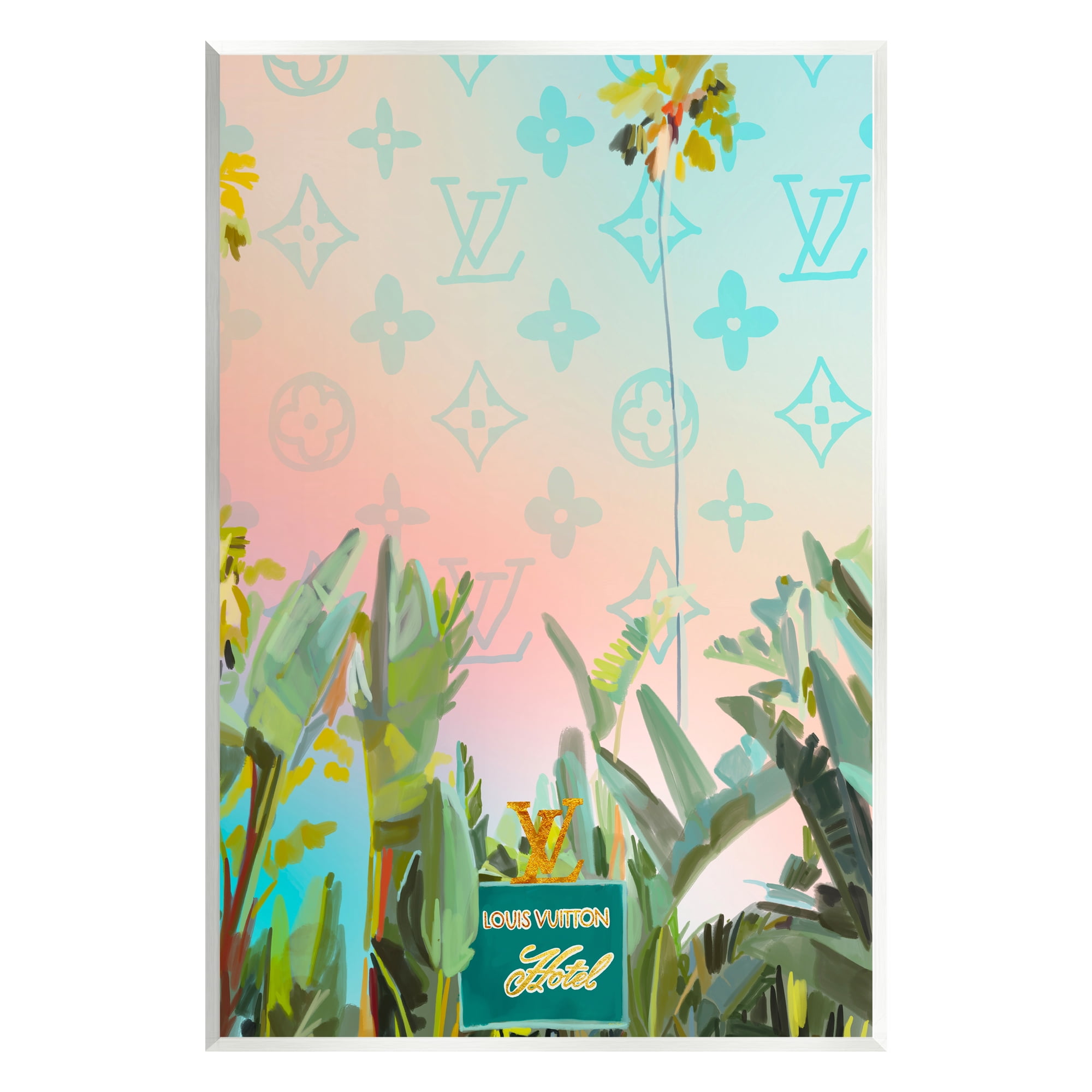 Stupell Industries Tropical Glam Hotel Nature Painting Unframed Art Print Wall Art, 10 x 15