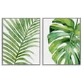 thumbnail image 1 of Stupell Industries Tropical Green Palms Minimal White Background Designed by Carson Lyons, 1 of 5