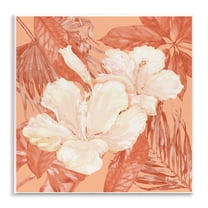 Stupell Industries Tropical Hibiscus Bunch Plants & Flowers Painting Unframed Art Print Wall Art, 12 x 12