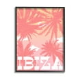 thumbnail image 1 of Stupell Industries Tropical Ibiza Palm Trees Graphic Art Black Framed Art Print Wall Art, Design by Daphne Polselli, 1 of 7