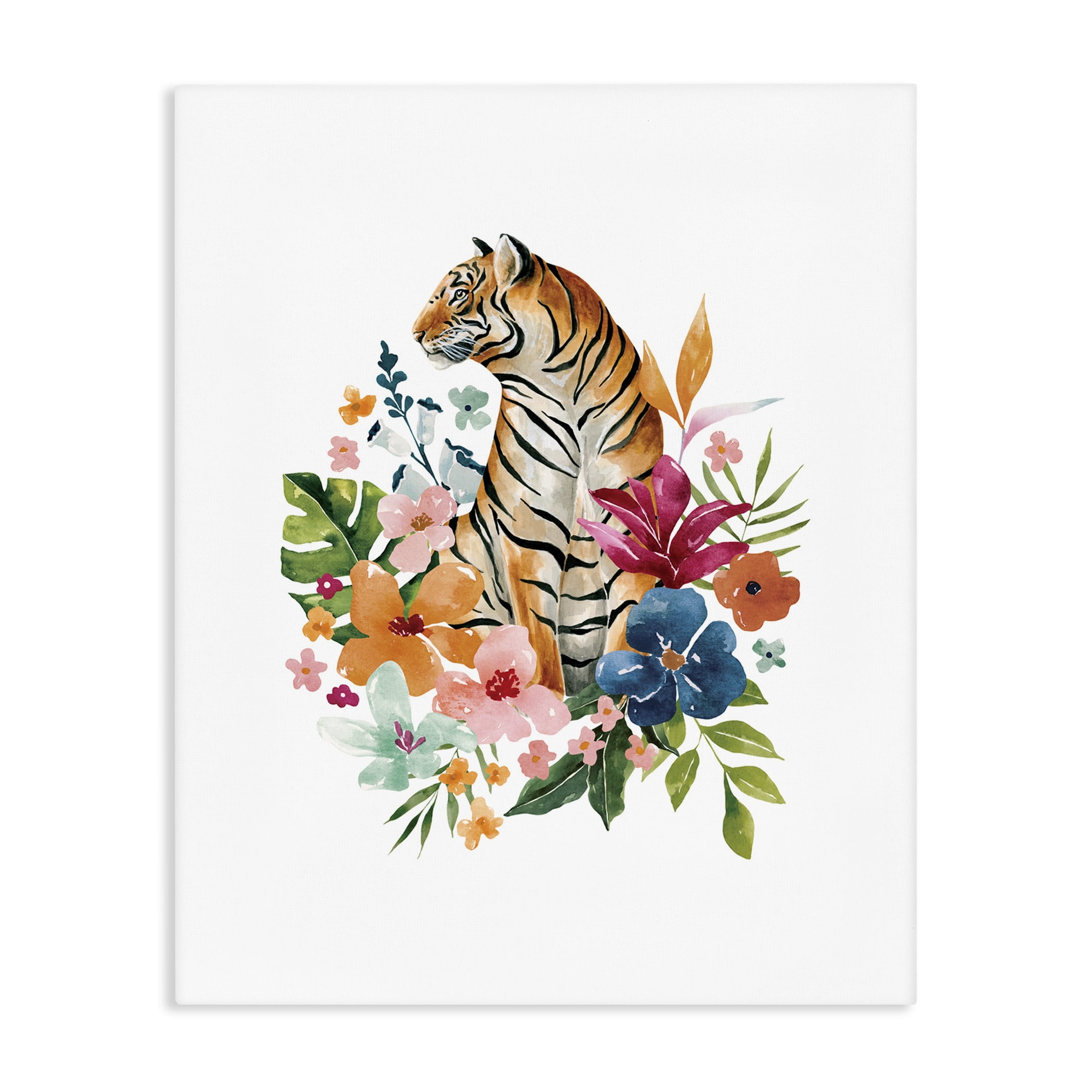 Stupell Industries Tropical Jungle Tiger Canvas Wall Art, design by Bethany Sandoval