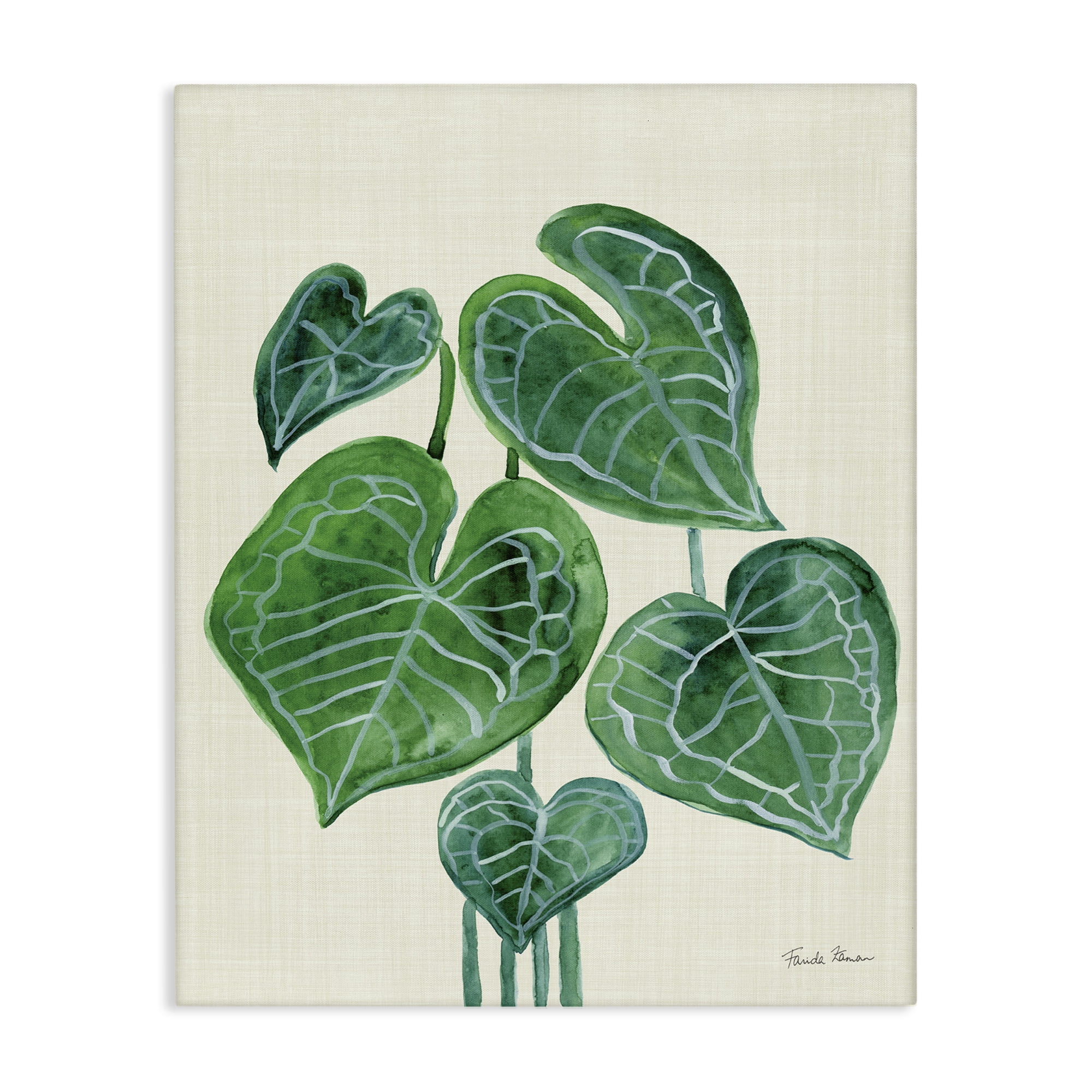Stupell Industries Tropical Leaf Bundle Botanical & Floral Painting Gallery Wrapped Canvas Art Print Wall Art, 36 x 48