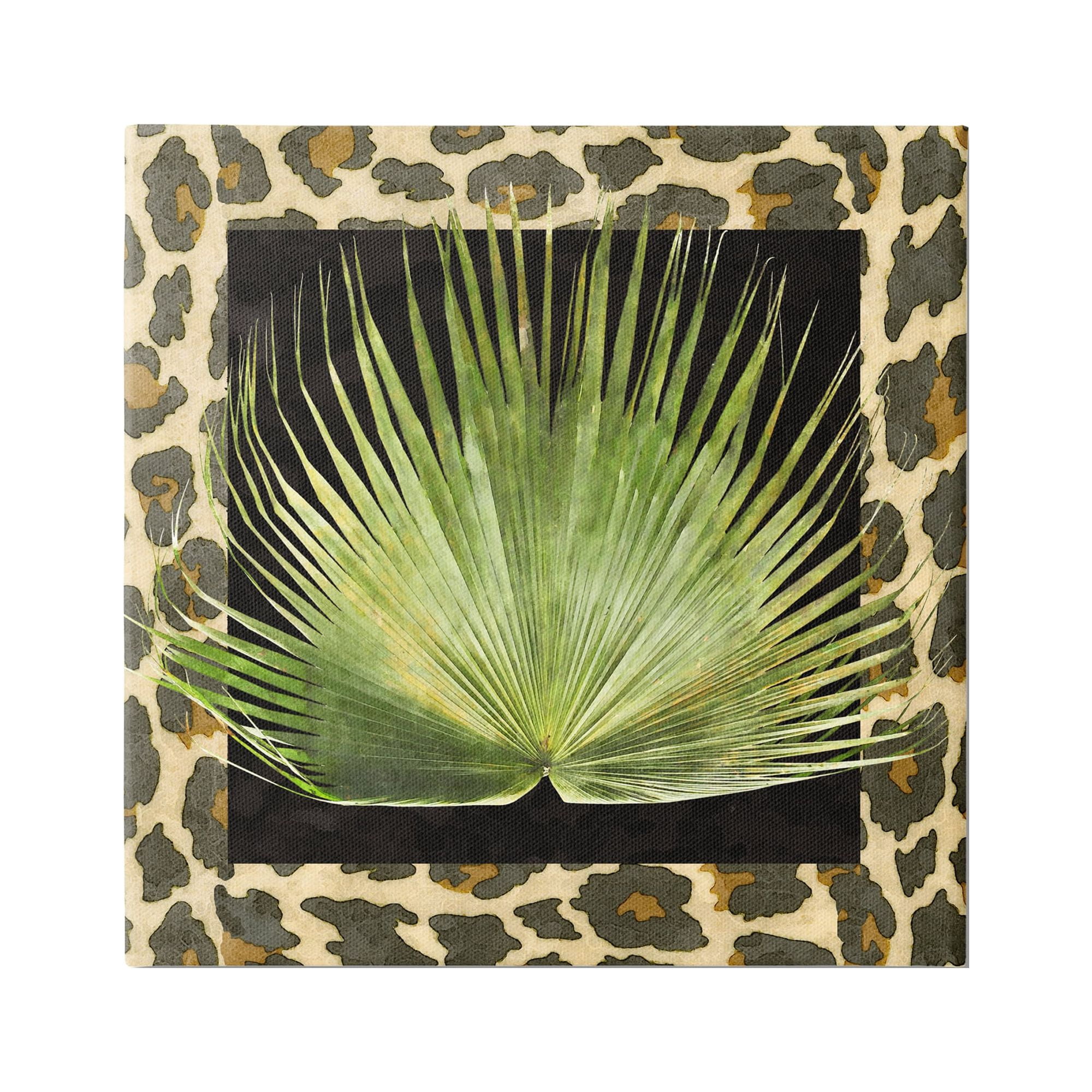 Stupell Industries Tropical Leaf Pattern Botanical & Floral Painting Gallery Wrapped Canvas Print Wall Art, 24 x 24