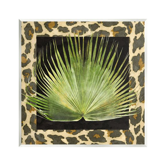 Stupell Industries Tropical Leaf Pattern Botanical & Floral Painting Unframed Art Print Wall Art, 12 x 12