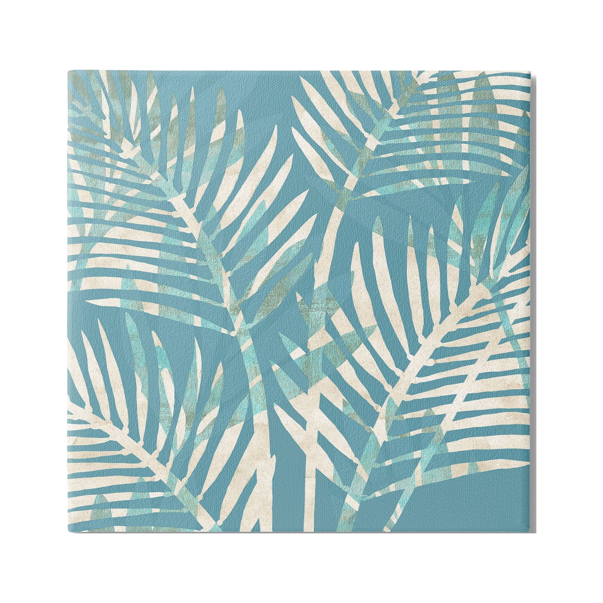 Stupell Industries Tropical Leaves Abstract Botanical & Floral Painting Gallery Wrapped Canvas Art Print Wall Art, 24 x 24