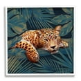 thumbnail image 1 of Stupell Industries Tropical Leopard Glitz Gem Safari Cat Jungle Plants, 17 x 17, Design by Ziwei Li, 1 of 7