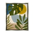 thumbnail image 1 of Stupell Industries Tropical Mixed Monstera Leaves Graphic Art Luster Gray Floating Framed Canvas Print Wall Art, Design by Victoria Barnes, 1 of 6