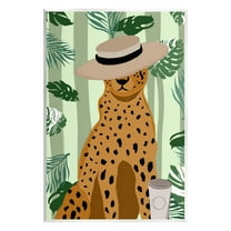Stupell Industries Tropical Modern Leopard Animals & Insects Painting Unframed Art Print Wall Art, 10 x 15