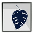 thumbnail image 1 of Stupell Industries Tropical Monstera Blue Silhouette Sharp Grey Angles, 12 x 12, Designed by Ruth Fromstein, 1 of 1
