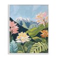 thumbnail image 1 of Stupell Industries Contemporary Tropical Mountain Landscape White Framed Giclee Art, 11 x 14, by The Prints Vibe, 1 of 8