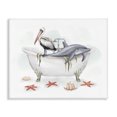 thumbnail image 1 of Stupell Industries Tropical Nautical Bathtub Animals Canvas Art, 20 x 16, by Ziwei Li, 1 of 8