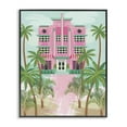 thumbnail image 1 of Stupell Industries Tropical Palm Hotel Nautical & Beach Painting Black Framed Art Print Wall Art, 24 x 30, 1 of 2