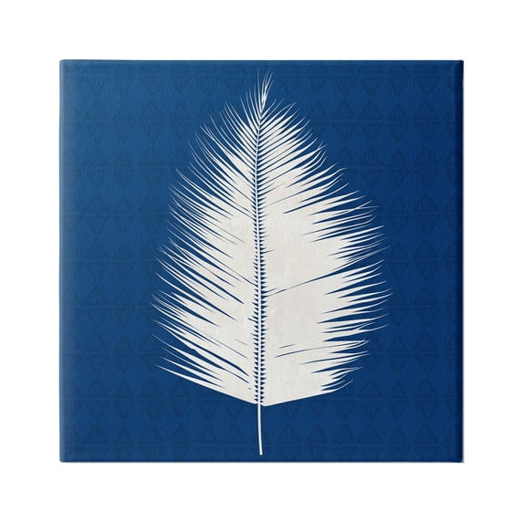Stupell Industries Tropical Palm Leaf Silhouette Graphic Art Gallery Wrapped Canvas Print Wall Art, Design by Susan Jill
