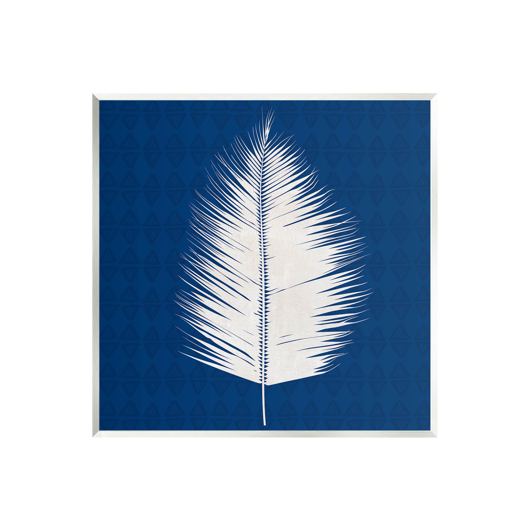 Stupell Industries Tropical Palm Leaf Silhouette Graphic Art Unframed Art Print Wall Art, Design by Susan Jill