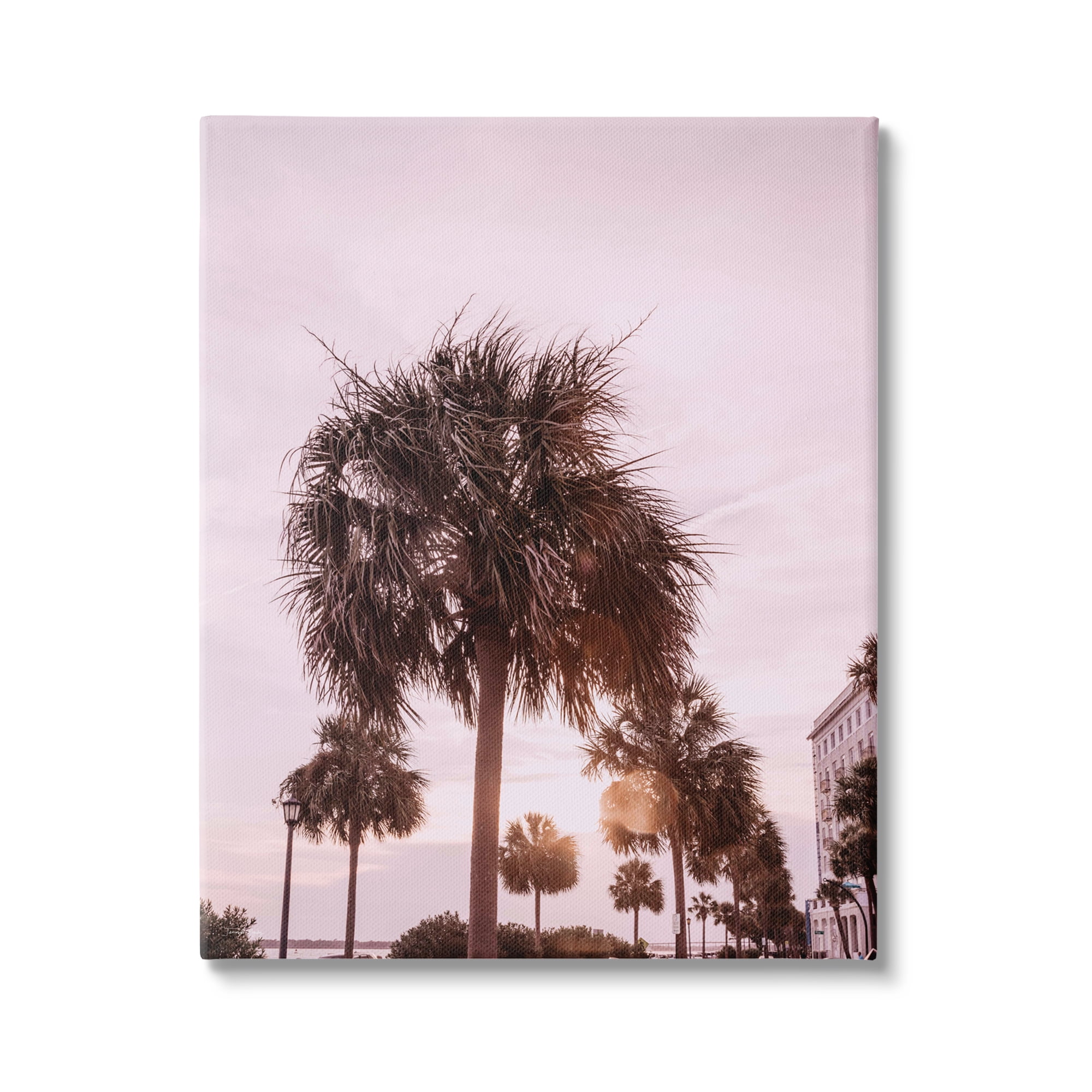 Stupell Industries Tropical Palm Tree Summer Vacation Resort Photography Photograph Gallery Wrapped Canvas Print Wall Art, Design by Jennifer Rigsby