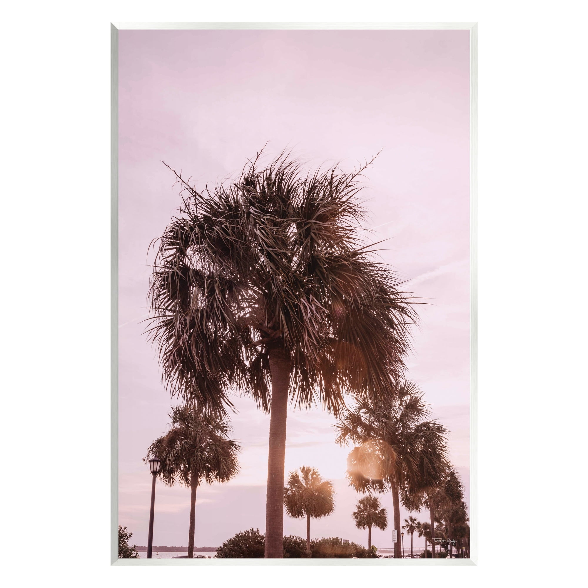 Tropical Palm Tree Summer Vacation Resort MDF Wood Wall Art