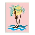 thumbnail image 1 of Stupell Industries Tropical Palm Tree Trio Pink Sunny Sky Wall Plaque by Mark Higden, 1 of 5