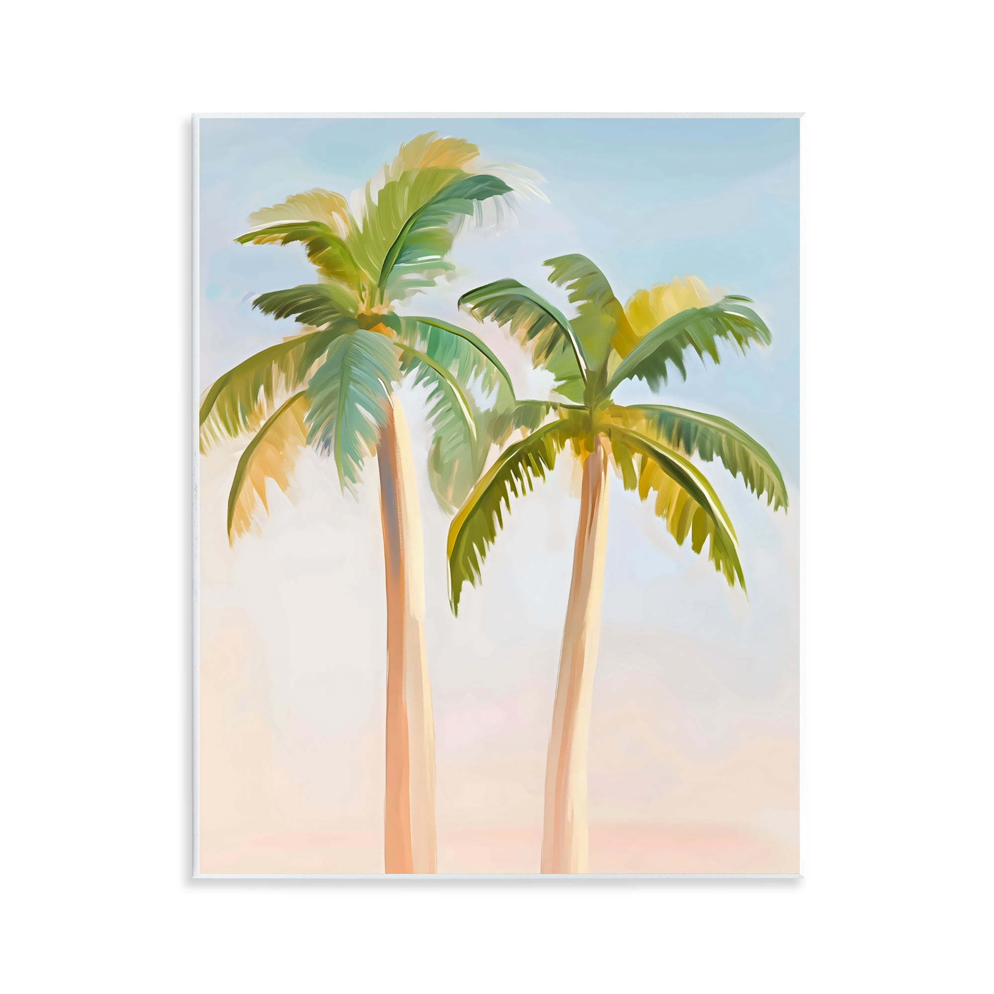 Stupell Industries Tropical Palm Twins at Sunrise Wall Plaque Art, design by The Prints Vibe