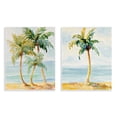 thumbnail image 1 of Stupell Industries Tropical Palms Calm Ocean Landscape & Nature Painting Unframed Art Print Wall Art, 11 x 14, Set of 2, 1 of 8