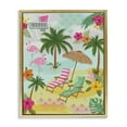 thumbnail image 1 of Stupell Industries Tropical Palms Resort Nautical & Beach Painting Gold Floater Framed Canvas Art Print Wall Art, 25 x 31, 1 of 10