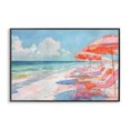 thumbnail image 1 of Stupell Industries Tropical Peach Beach Relaxing Chairs Black Framed Giclee Art, 18 x 12, by LSR Design Studio, 1 of 7