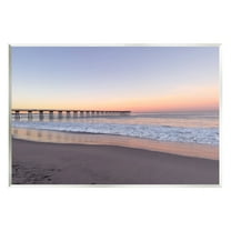 Stupell Industries Tropical Pier at Sunrise Landscape Photography Unframed Art Print Wall Art, 15 x 10