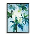 thumbnail image 1 of Stupell Industries Tropical Pine Tree Leaves Overhead Sunny Blue Sky Framed Wall Art, 24 x 30, Design by Lanie Loreth, 1 of 5