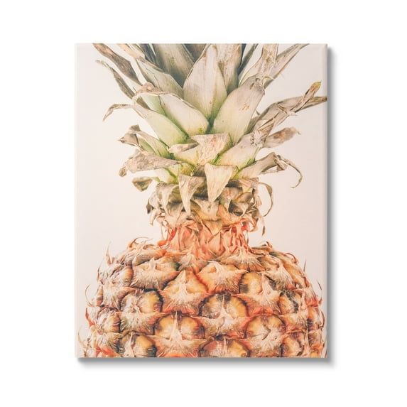 Stupell Industries Tropical Pineapple Photography Food & Beverage Photography Gallery Wrapped Canvas Print Wall Art