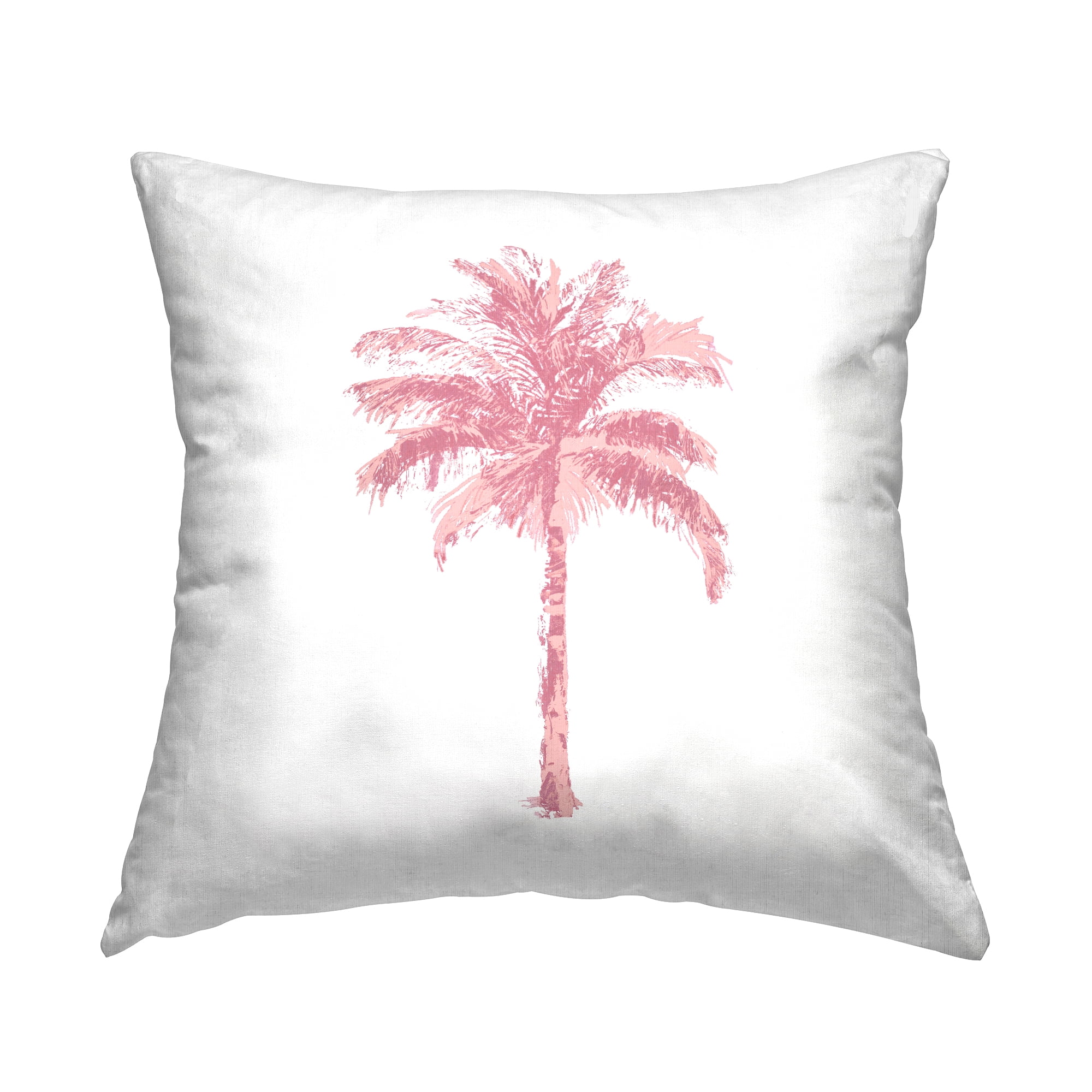 Stupell Industries Tropical Pink Palm Casual Printed Throw Pillow Design by Kristen Drew