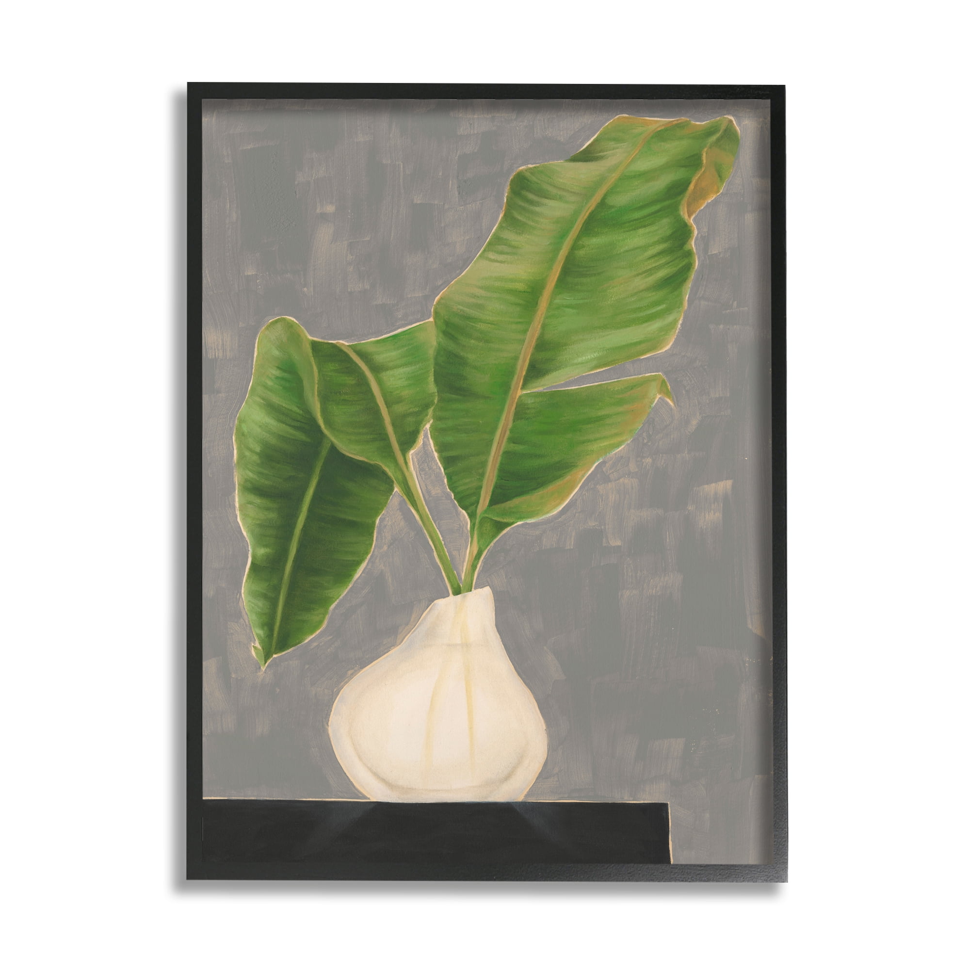 Stupell Industries Tropical Plant Leaf Pair Contemporary Tabletop Painting, 11 x 14, Design by Jennifer Goldberger&nbsp;