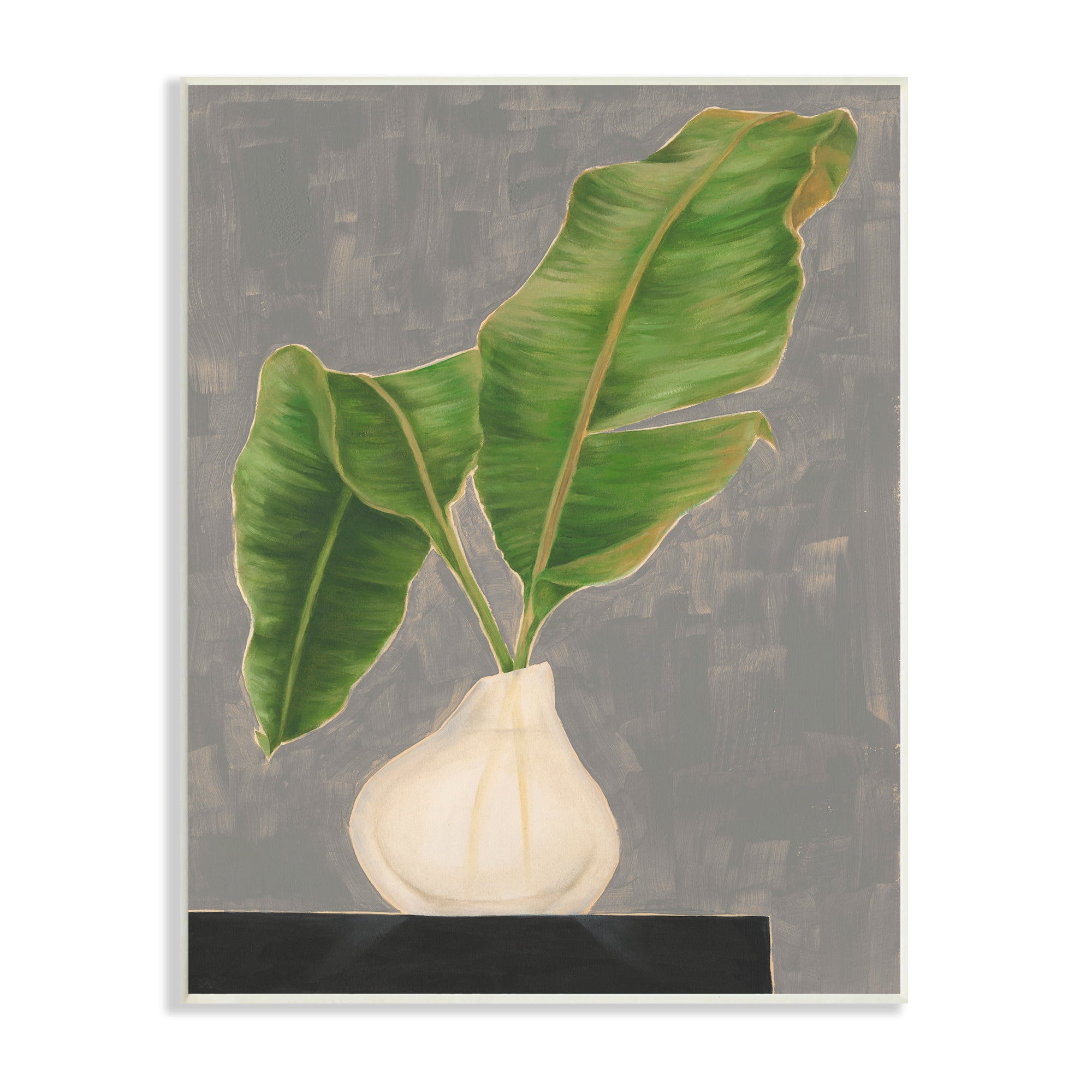 Stupell Industries Tropical Plant Leaf Pair Contemporary Tabletop Painting, 13 x 19, Design by Jennifer GoldbergerÃÂ&nbsp;