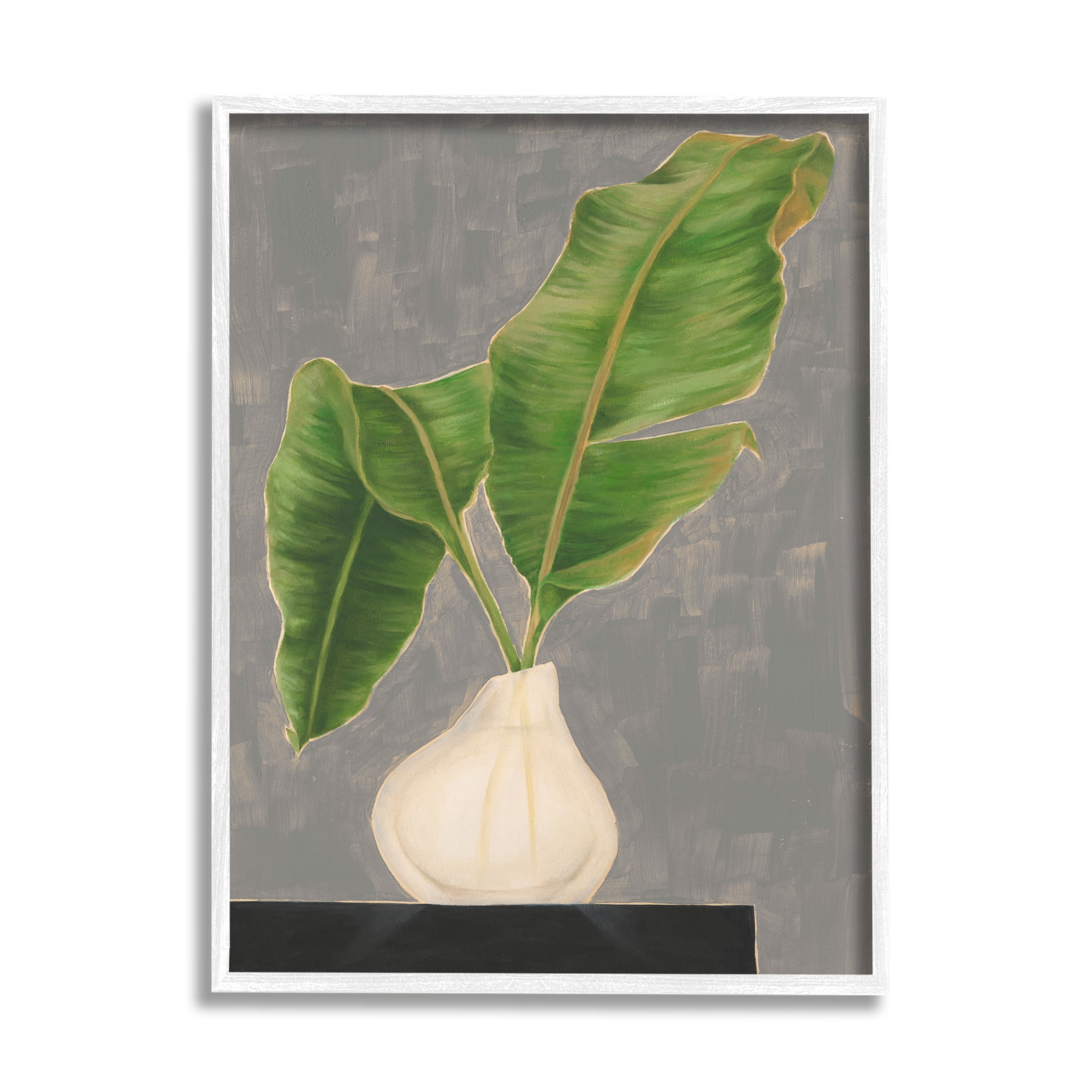 Stupell Industries Tropical Plant Leaf Pair Contemporary Tabletop Painting, 16 x 20, Design by Jennifer Goldberger&nbsp;