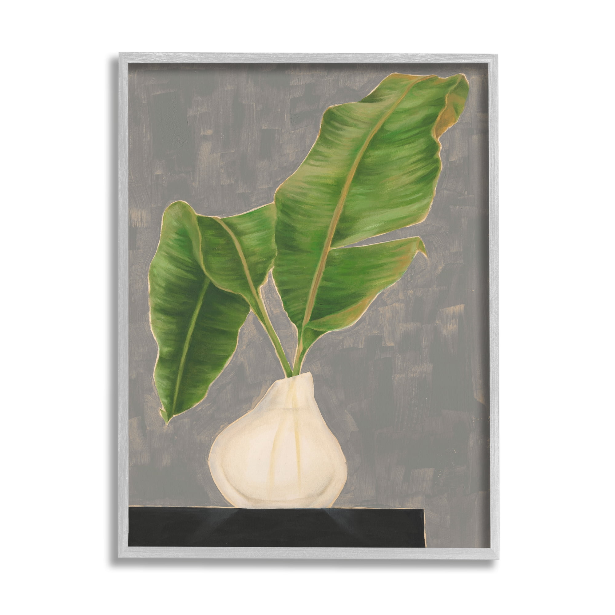 Stupell Industries Tropical Plant Leaf Pair Contemporary Tabletop Painting, 24 x 30, Design by Jennifer Goldberger&nbsp;