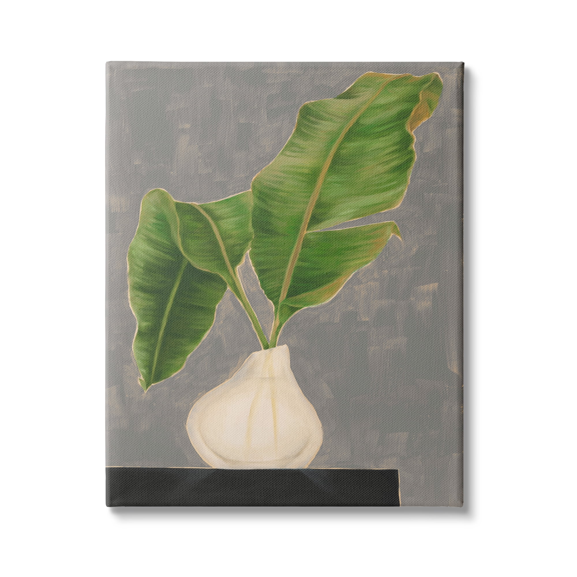Stupell Industries Tropical Plant Leaf Pair Contemporary Tabletop Painting, 36 x 48, Design by Jennifer Goldberger&nbsp;