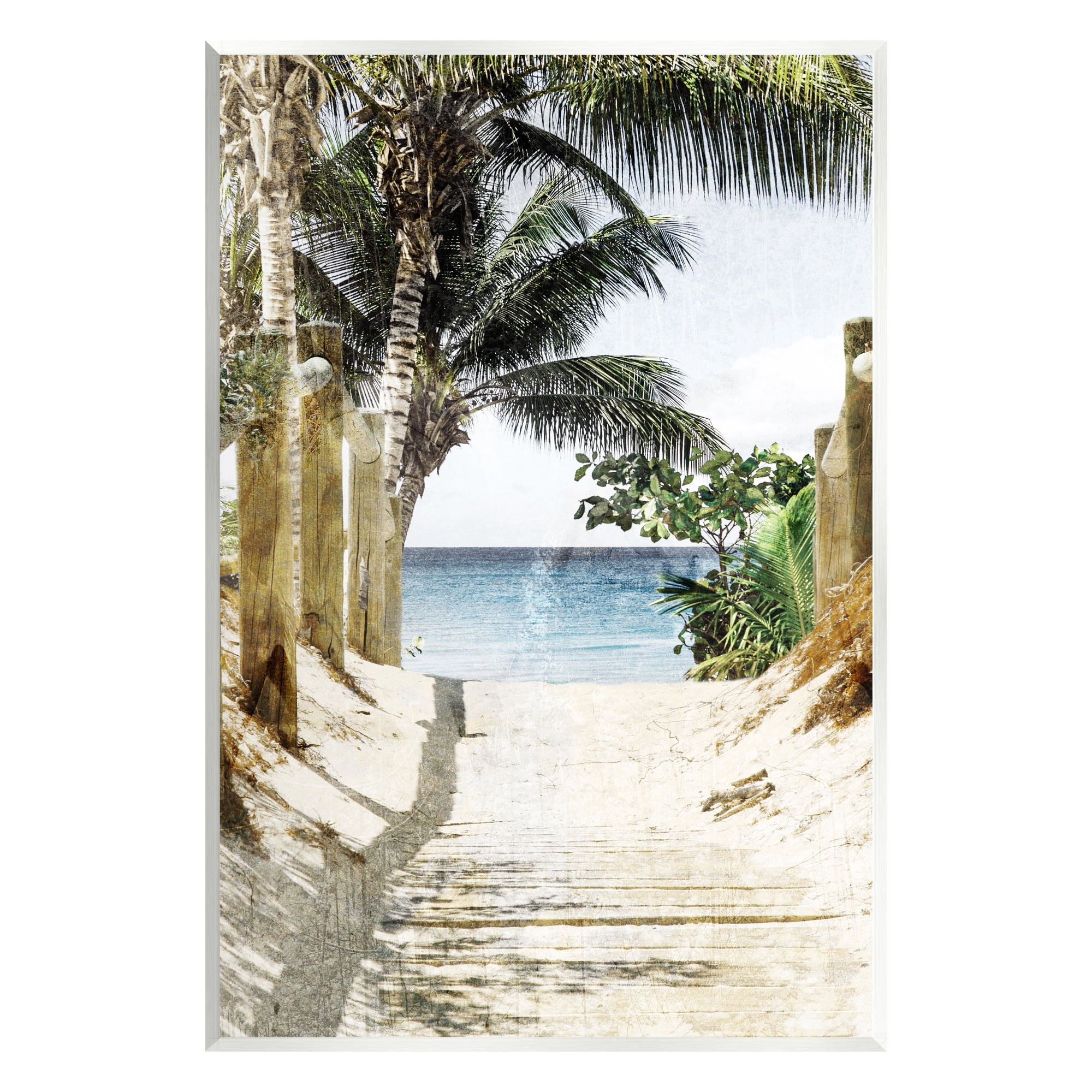 Stupell Industries Tropical Sandy Path Landscape Photography Unframed ...