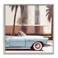 thumbnail image 1 of Stupell Industries Tropical Scene Classic Car Transportation Painting Gray Framed Art Print Wall Art, 24 x 24, 1 of 2