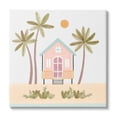 thumbnail image 1 of Stupell Industries Tropical Summer Paradise Beachside House Palm Trees Canvas Wall Art, 36 x 36, Design by Nina Muis Surface Design, 1 of 5