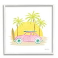 thumbnail image 1 of Stupell Industries Tropical Summer Travel Beach Surfboard Palm Trees Sunshine , 12 x 12, Design by Farida Zaman, 1 of 6