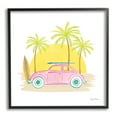 thumbnail image 1 of Stupell Industries Tropical Summer Travel Beach Surfboard Palm Trees Sunshine , 12 x 12, Design by Farida Zaman, 1 of 6