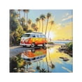 thumbnail image 1 of Stupell Industries Tropical Summer Van Transportation Painting Gallery Wrapped Canvas Art Print Wall Art, 17 x 17, 1 of 8