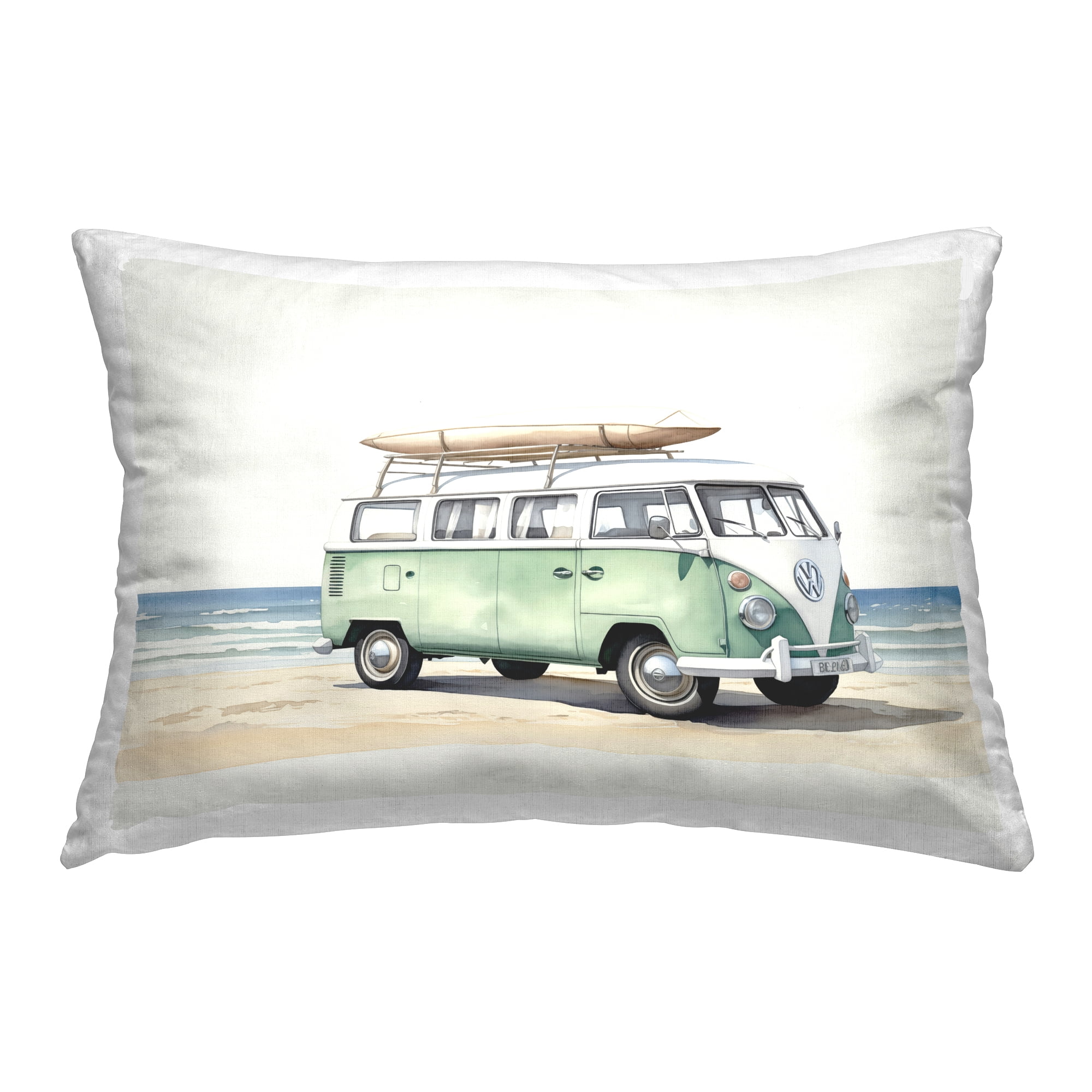 Stupell Industries Tropical Summertime Ride Decorative Printed Throw Pillow Design by Arlington Prints.
