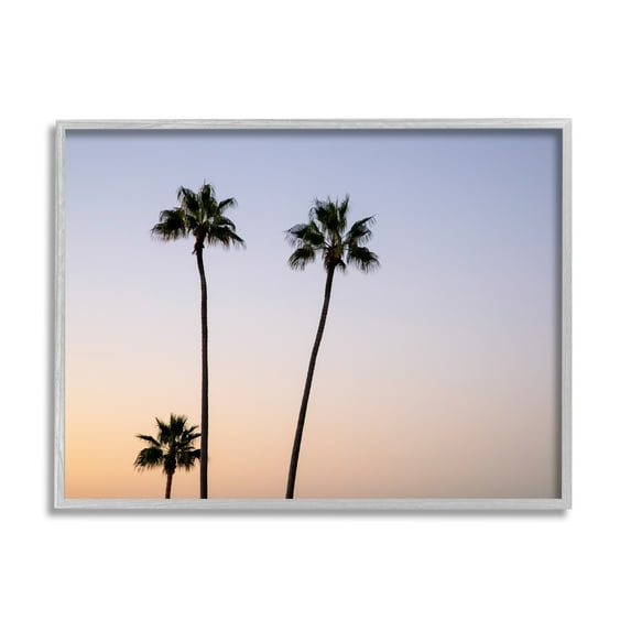 Stupell Industries Tropical Tall Palm Trees Sunrise Sunset Photography , 30 x 24, Design by Kathy Mansfield