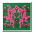 thumbnail image 1 of Stupell Industries Tropical Tigers Pattern Animals & Insects Painting White Framed Art Print Wall Art, 17 x 17, 1 of 9
