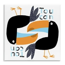 Stupell Industries Tropical Toucan Birds Animals Painting Unframed Art Print Wall Art, 12 x 12