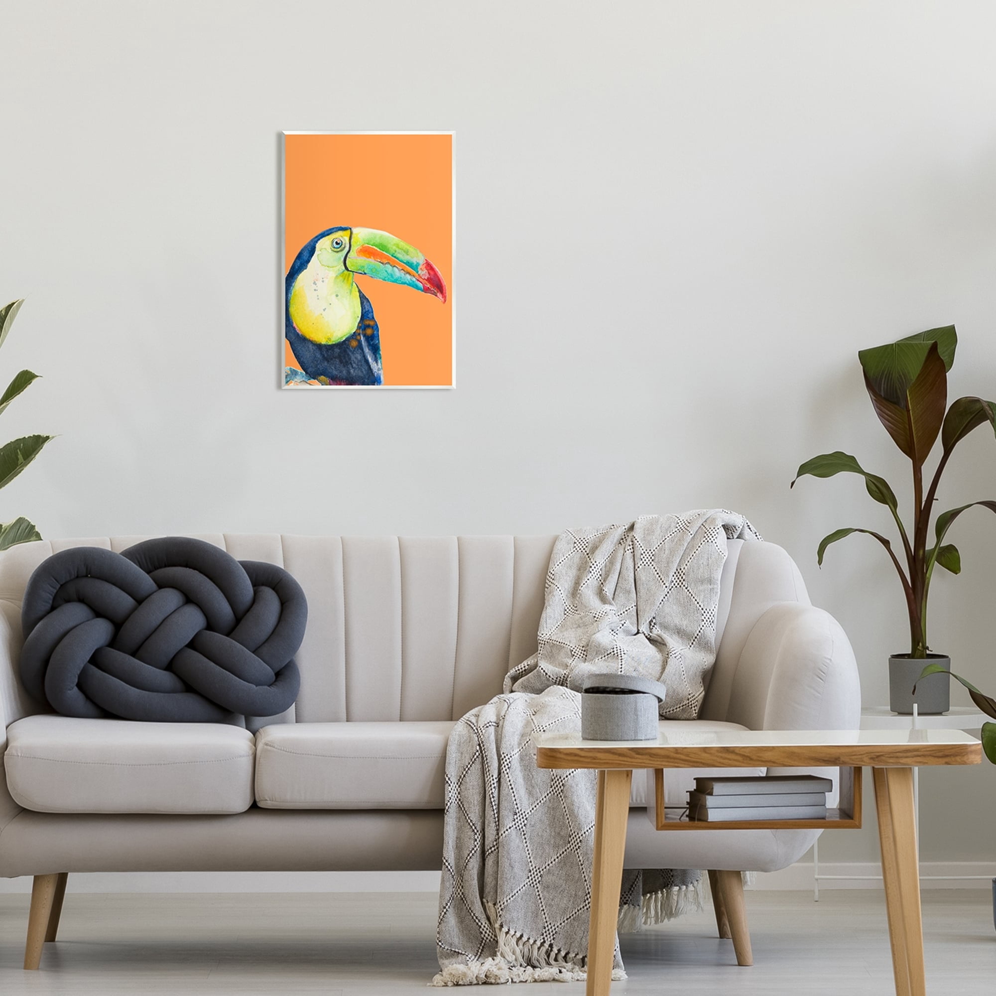Stupell Industries Tropical Toucan Portrait Vivid Beak Rainforest Bird Graphic Art Unframed Art Print Wall Art, Design by Patricia Pinto
